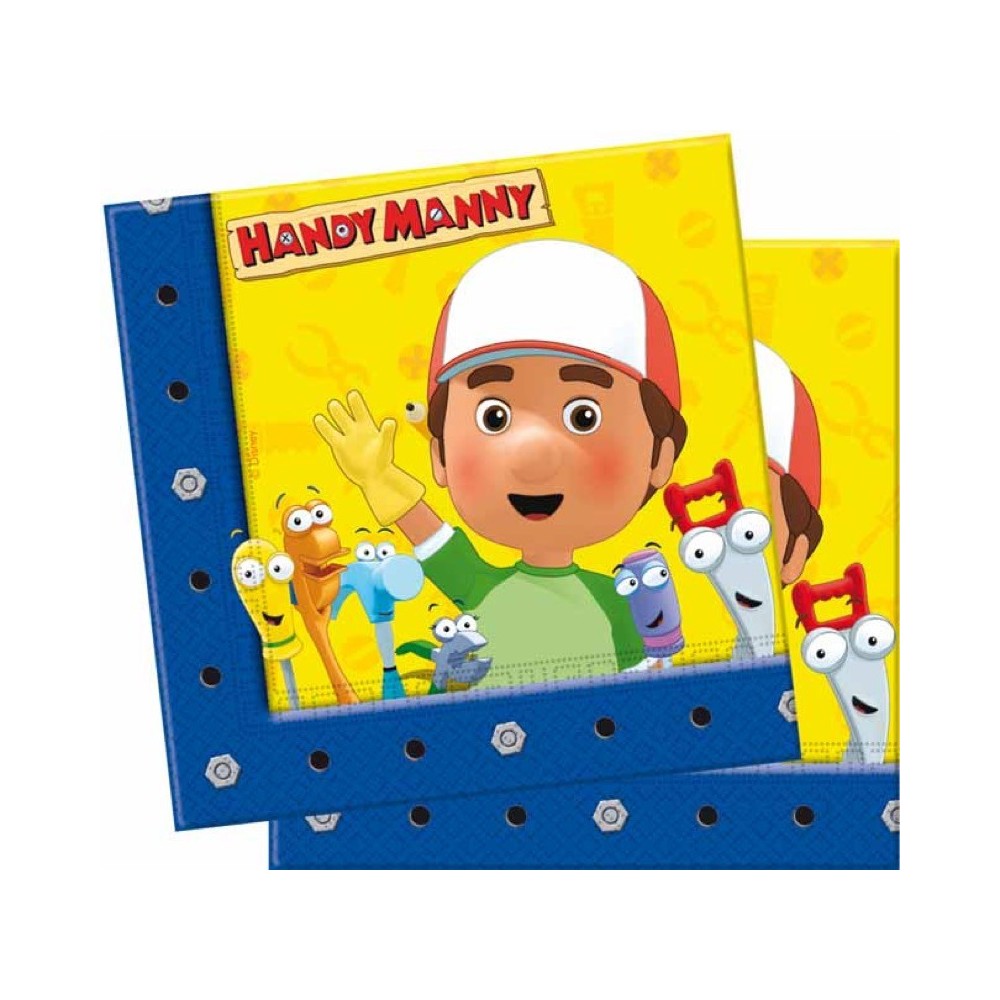 Handy Manny - Tovaglioli 33x33 cm 20 Pz.