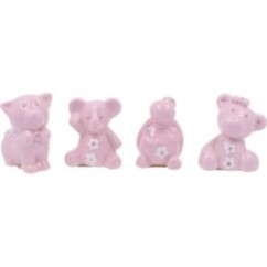 Soggetto in porcellana Rosa con Strass | Graziano Sas