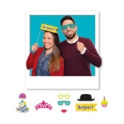 Photo Booth Buon Compleanno 8 Pz. | Graziano Sas