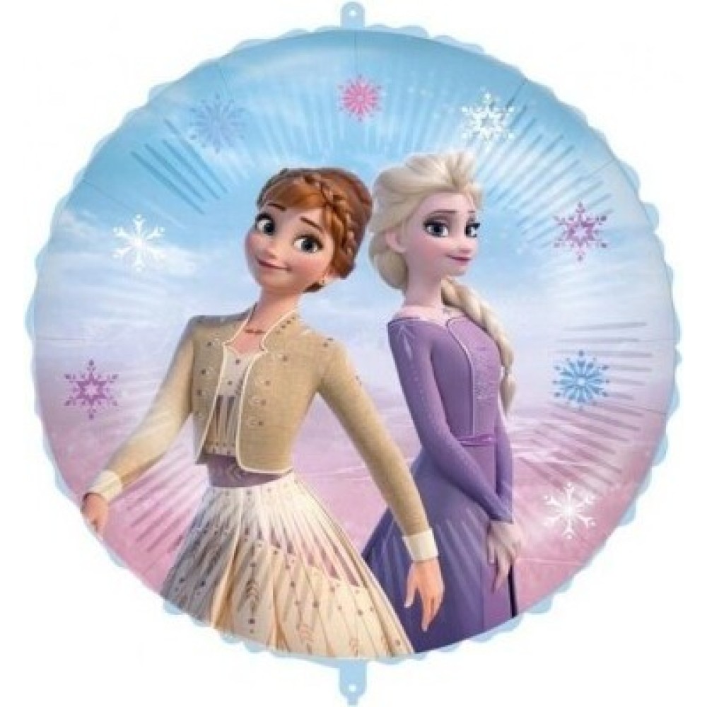 Palloncino Frozen Elsa e Anna 45 cm con Nastro | Graziano