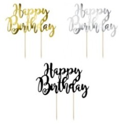 Cake Topper Happy Birthday | Graziano Sas