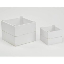 Cestino in legno bianco | Graziano Sas
