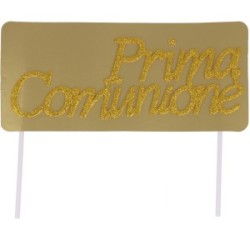 Cake Topper Scritta Prima Comunione