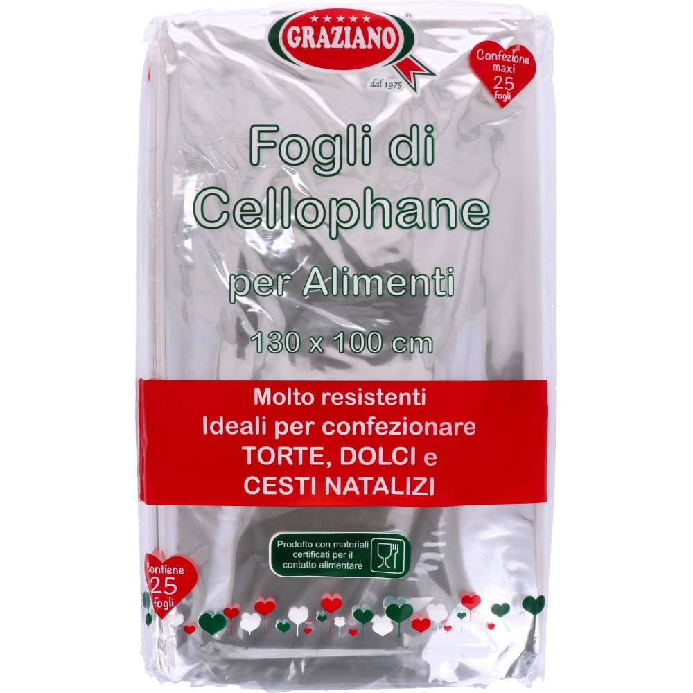 Fogli cellophane confezione maxi 25 pz