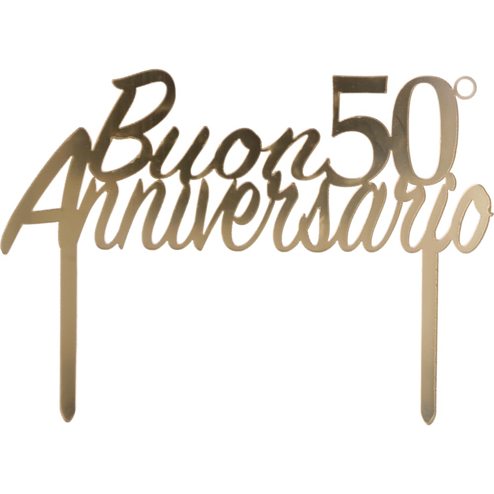 Cake Topper  50° anniversario plex