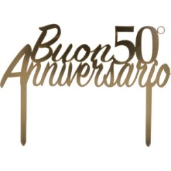 Cake Topper  50° anniversario plex