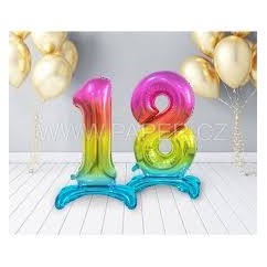 NUMERI Mylar Standing 30" multicolor | Graziano Sas
