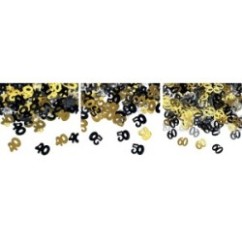 Coriandoli decorativi Anni Nero e Oro 15g | Graziano Sas
