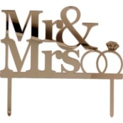 Cake Topper Mr & Mrs plex | Graziano Sas