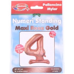 Numeri Standing Maxi Rosa Gold