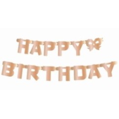 Festone Happy Birthday Rosa gold | Graziano Sas