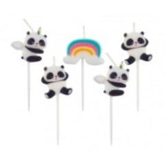 Candeline Panda 5Pz | Graziano Sas