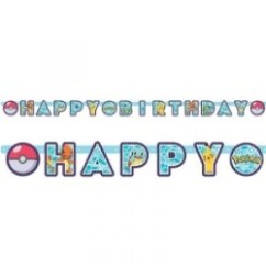 Festone Pokemon Happy Birthday | Graziano Sas