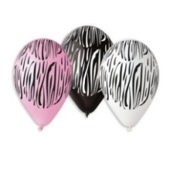 Palloncini lattice Zebrati 6 Pz | Graziano Sas