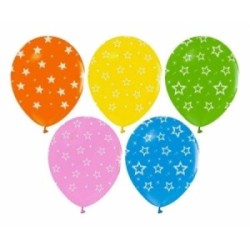 Palloncini lattice Stelle Multicolor 5 Pz