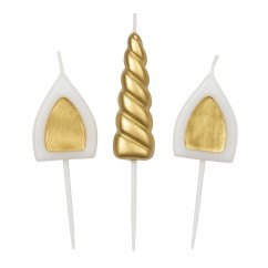 Candeline Picks Unicorno 3 Pz | Graziano Sas