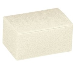 Cofanetto bianco effetto pelle 20x12x8,5 cm