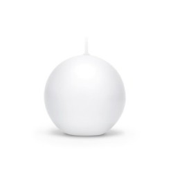 Candela a sfera Bianco 6 cm