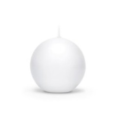 Candela a sfera Bianco 6 cm | Graziano Sas