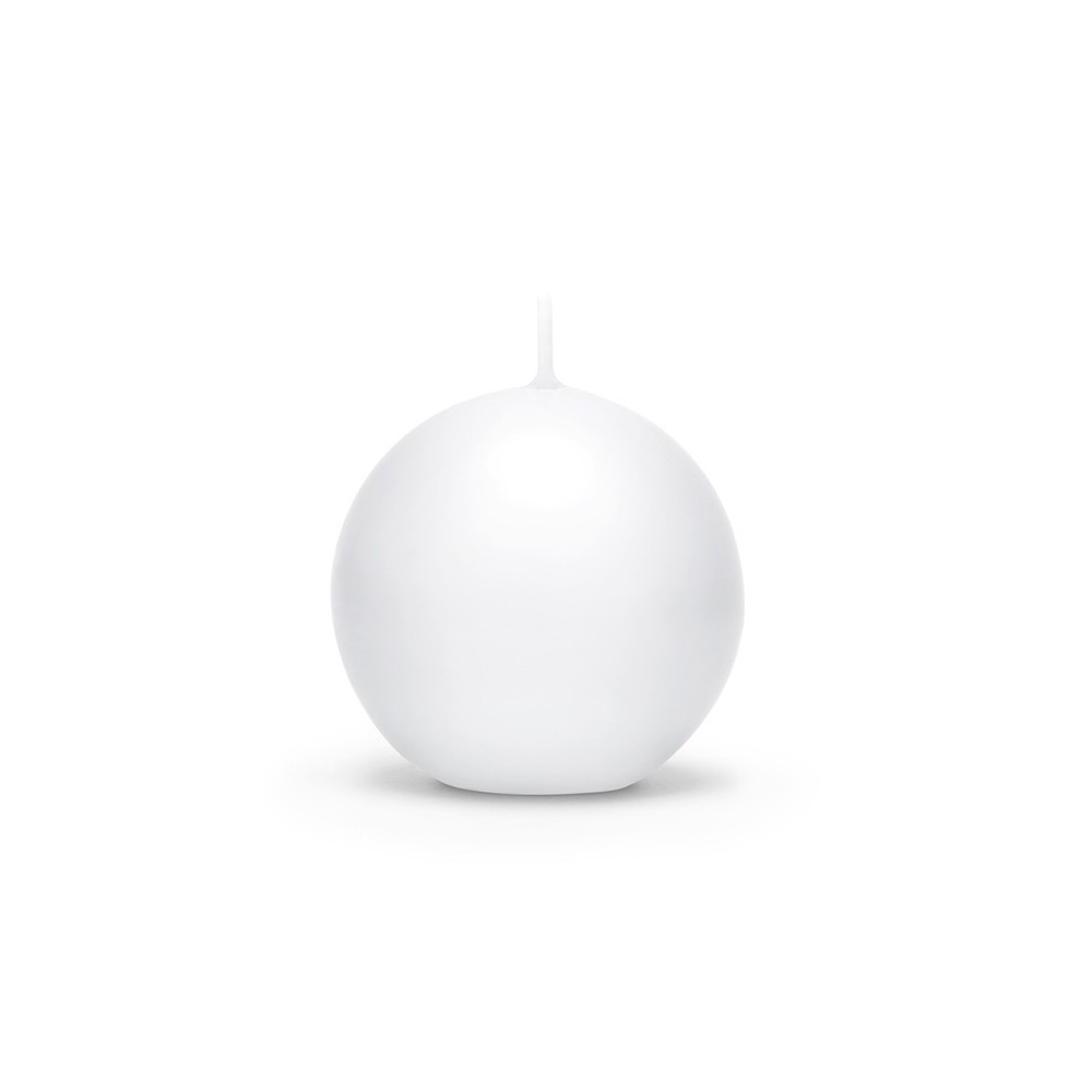 Candela a sfera Bianco 6 cm