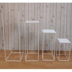 Set alzate quadrate bianco 4 pz | Graziano Sas