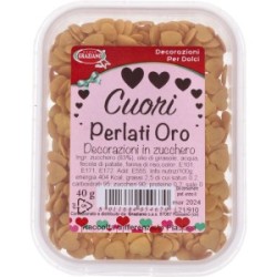 Cuori perlati oro 40g