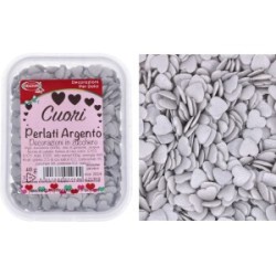 Cuori perlati argento 40g