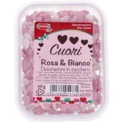 Cuori rosa e bianco 40g