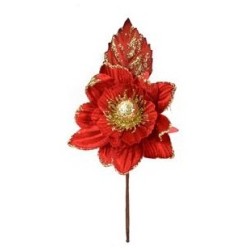 Fiore glitterato Rosso