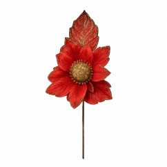 Fiore glitterato Rosso | Graziano Sas