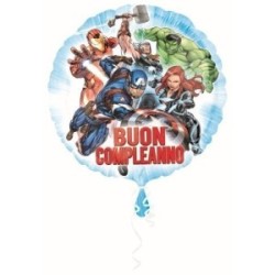 Mylar 18'' Avengers Buon Compleanno