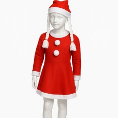 Vestito Babbo Natale Bimba | Graziano Sas