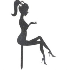 Cake Topper Ragazza seduta | Graziano Sas