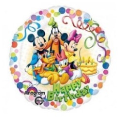 Mylar 18'' Banda Disney Happy Birthday | Graziano Sas