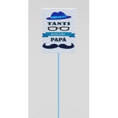 Pick in legno Tanti Auguri Papa' | Graziano Sas