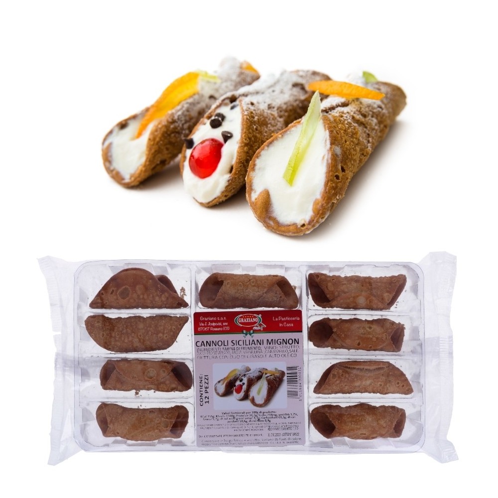 Cannoli Siciliani Mignon 12pz