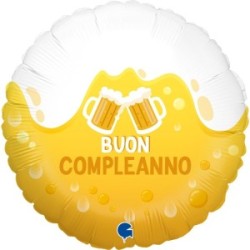 Mylar 18" Buon Compleanno Birra