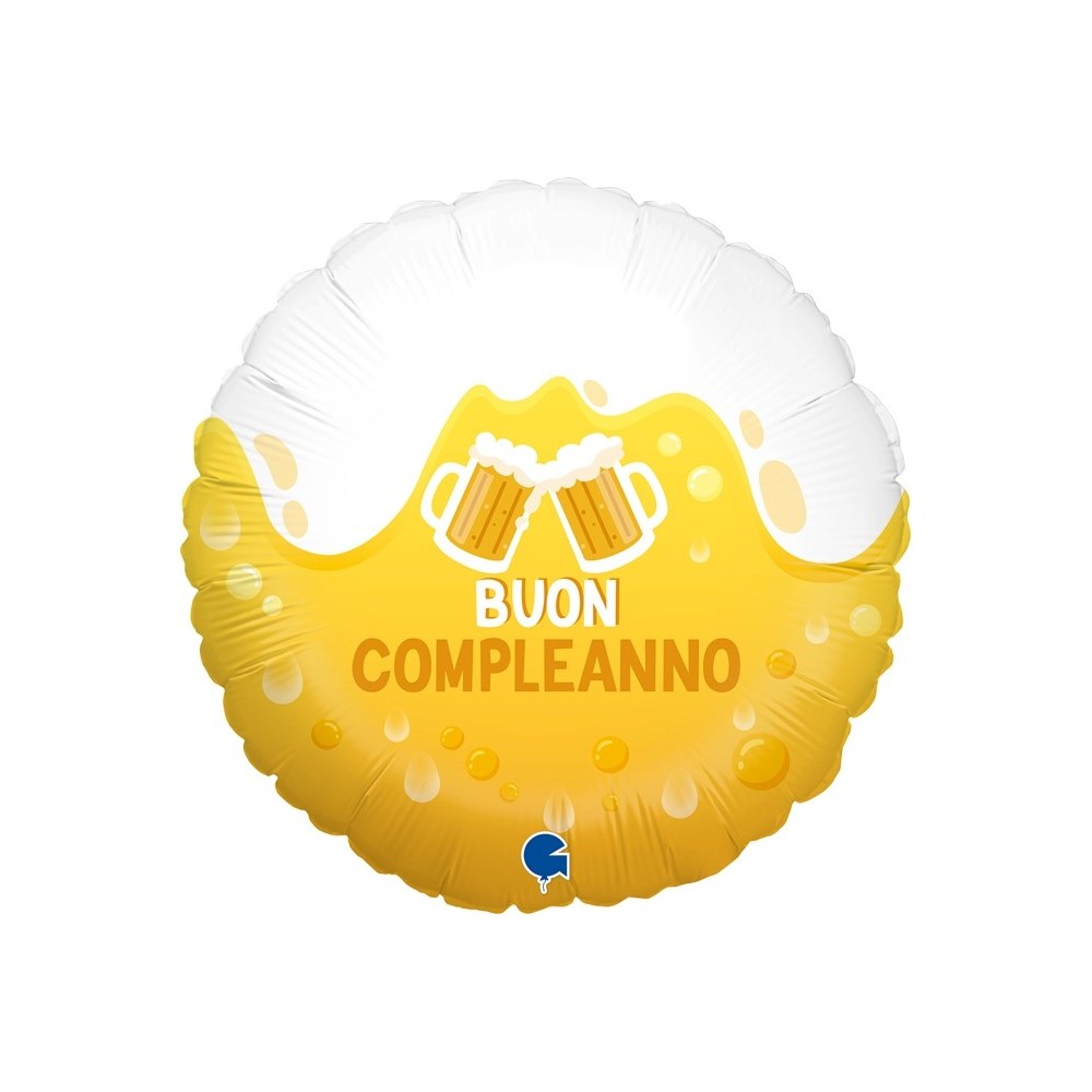 Mylar 18" Buon Compleanno Birra