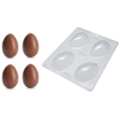 Stampo Uova di Pasqua in Plastica - 90/100g | Graziano Sas