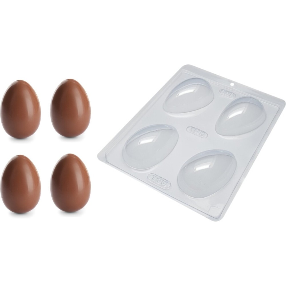 Stampo Uova di Pasqua in Plastica - 90/100g | Graziano Sas