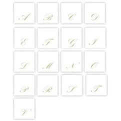 Tovaglioli Lettera 25x25 cm | Graziano Sas