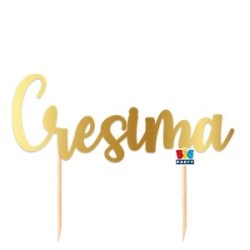 Cake Topper in carta Cresima