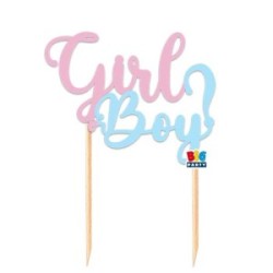 Cake Topper in carta Boy or Girl?