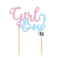 Cake Topper in carta Boy or Girl? | Graziano Sas