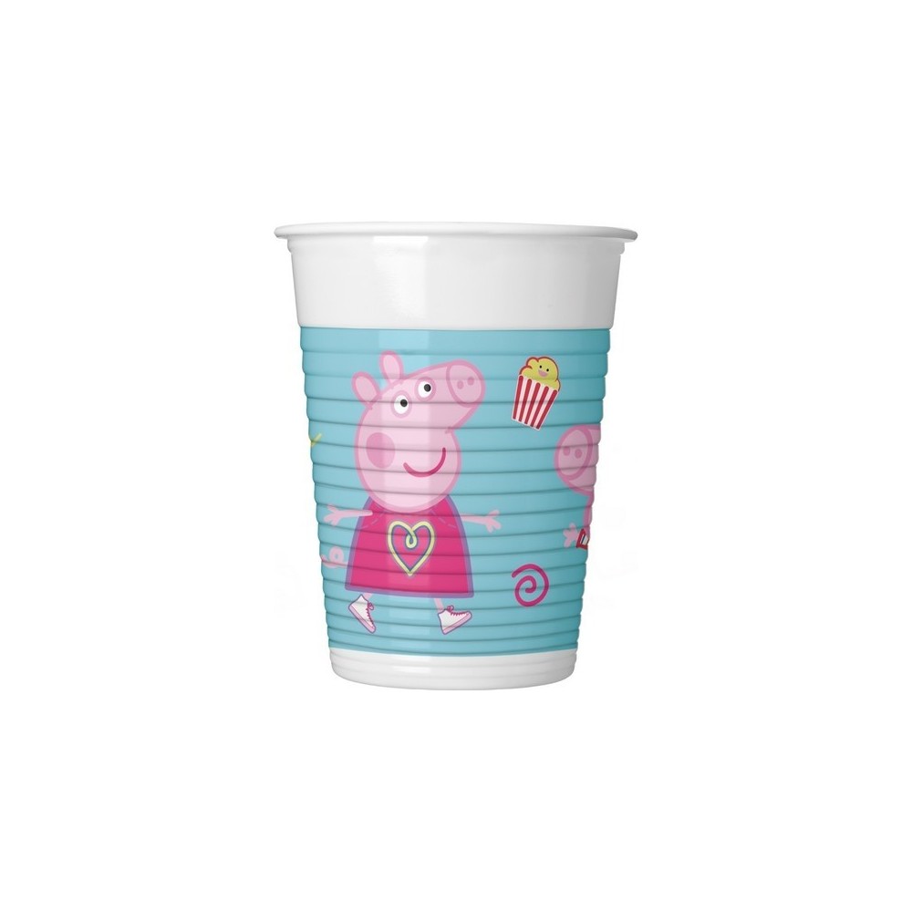 Peppa Pig Bicchieri in plastica 8 Pz.