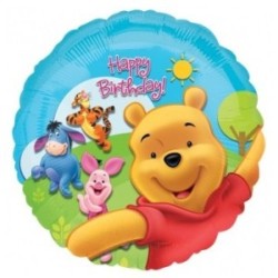 Mylar 18'' Winnie the Pooh Buon Compleanno