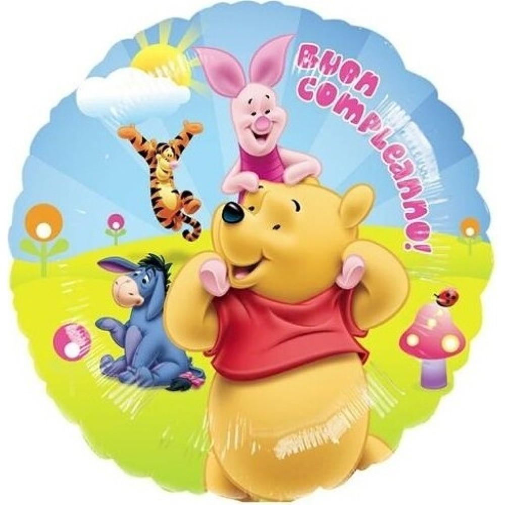 Palloncino Winnie the Pooh 45 cm Compleanno | Graziano