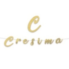 Festone Metallizzato Cresima | Graziano Sas