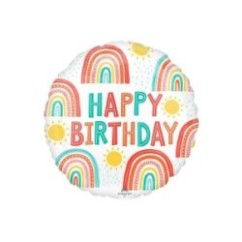 Mylar Arcobaleno Happy Birthday | Graziano Sas