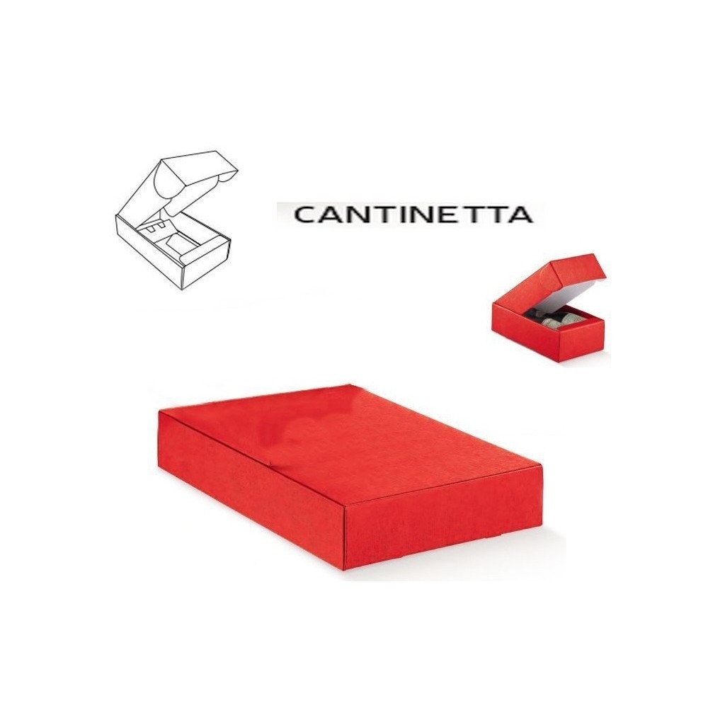 Cantinetta porta 3 bottiglie rosso